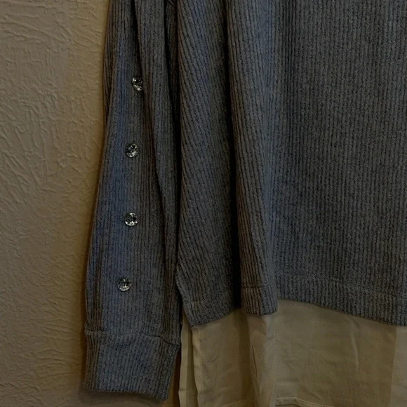 💎💎💎BOGOHO 💎💎💎Women's Blue Sweater with White Collar-XL - Picture 7 of 11